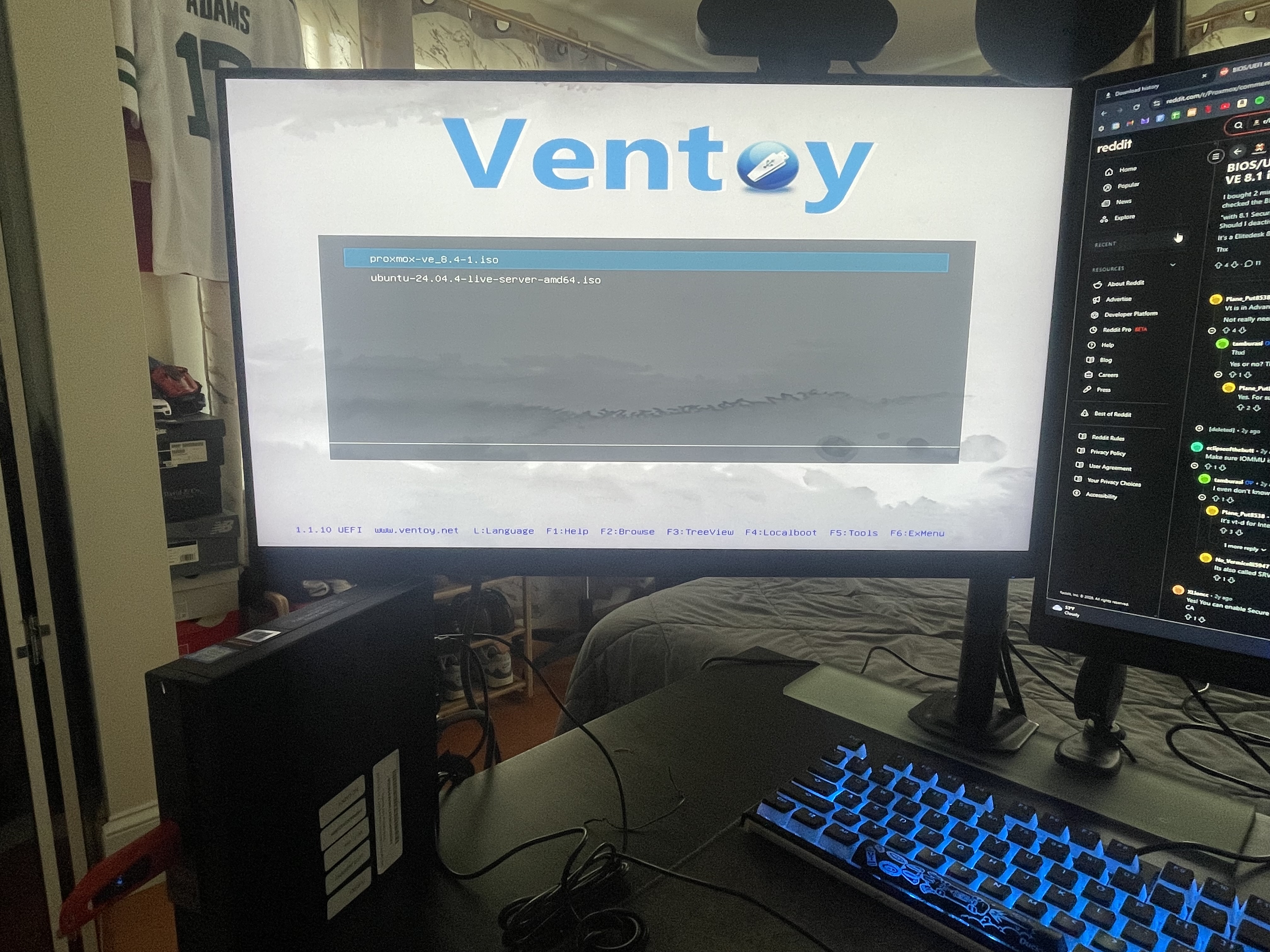 Boot source configured